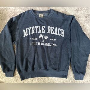 Pacific & Co Myrtle Beach Blue  Embroidered Sweatshirt